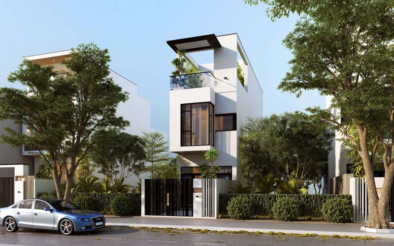 Alt: Nội thất phòng khách nhà phố được bài trí theo phong thủy