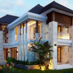 alt text: Hình ảnh phối cảnh 3D một căn biệt thự hiện đại