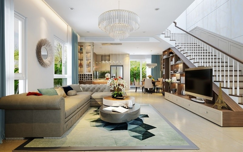 alt text: Sử dụng nội thất đơn giản để tối ưu không gian