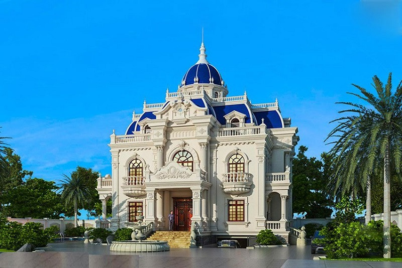 biệt thự lâu đài 3 tầng