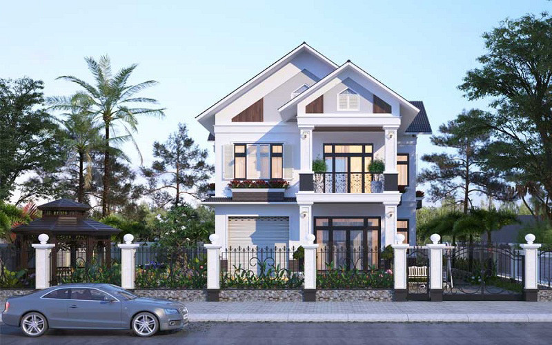 biệt thự mái thái 2 tầng cuốn hút