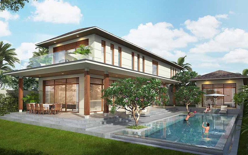 Biệt thự sân vườn phong cách hiện đại