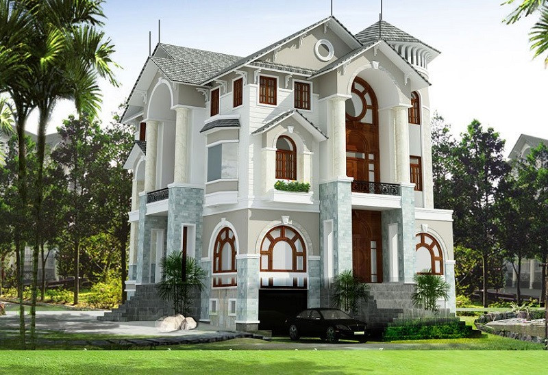 biệt thự tân cổ điển 2 tầng