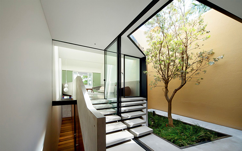 Không gian xanh với giếng trời