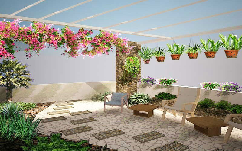 lưu ý khi thiết kế sân vườn trên sân thượng