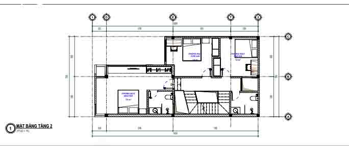 Mặt bằng các tầng của ngôi nhà