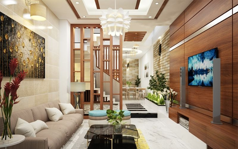 Mặt bằng nội thất nhà phố 3 tầng