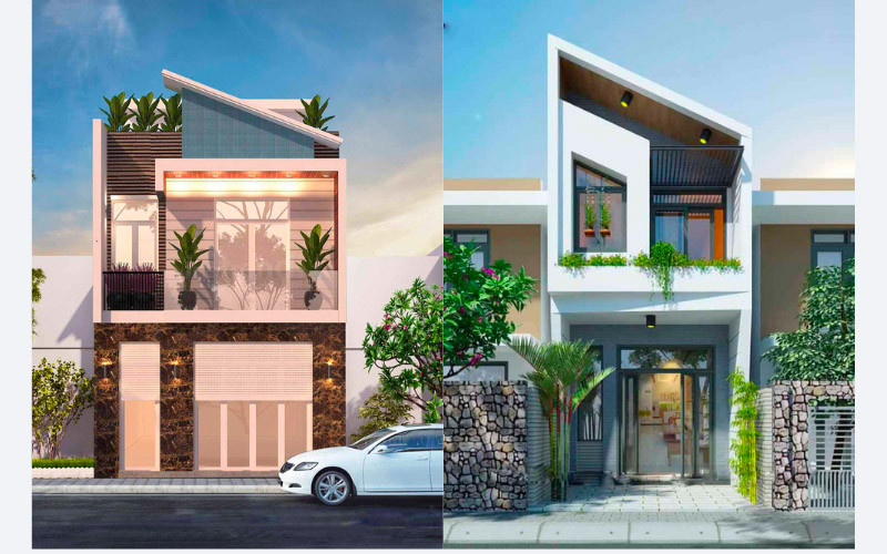 mat tien nha pho 2 tang vat mai chu u