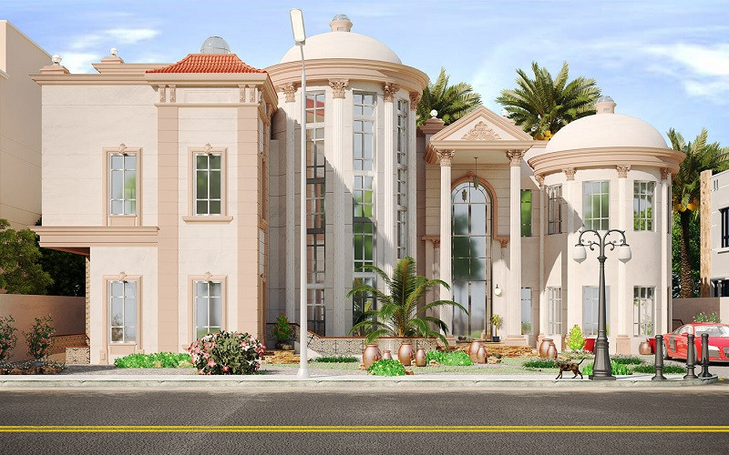 mẫu biệt thự lâu đài 3 tầng