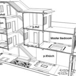 Mô hình nhà phố lệch tầng hiện đại