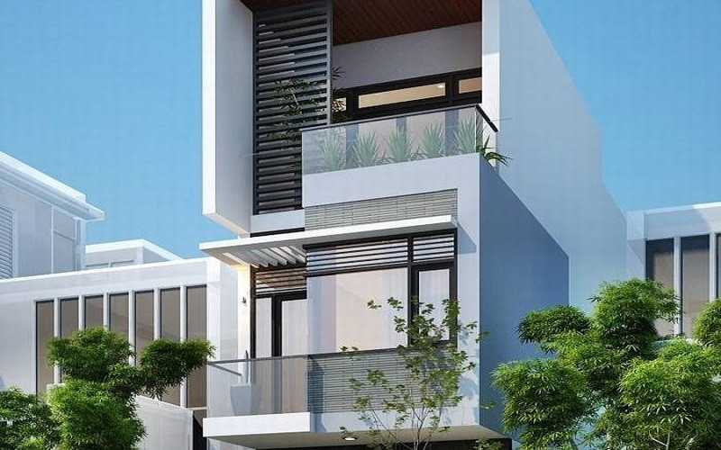 Nhà lệch tầng mặt tiền 4m