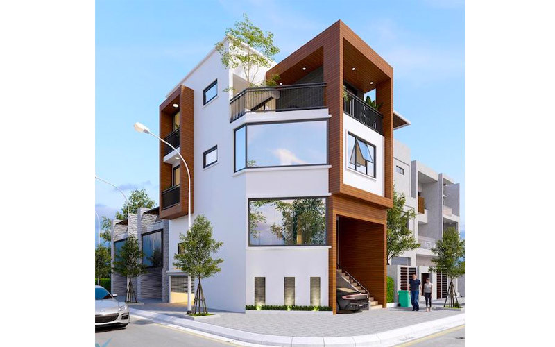 nhà phố 2 mặt tiền