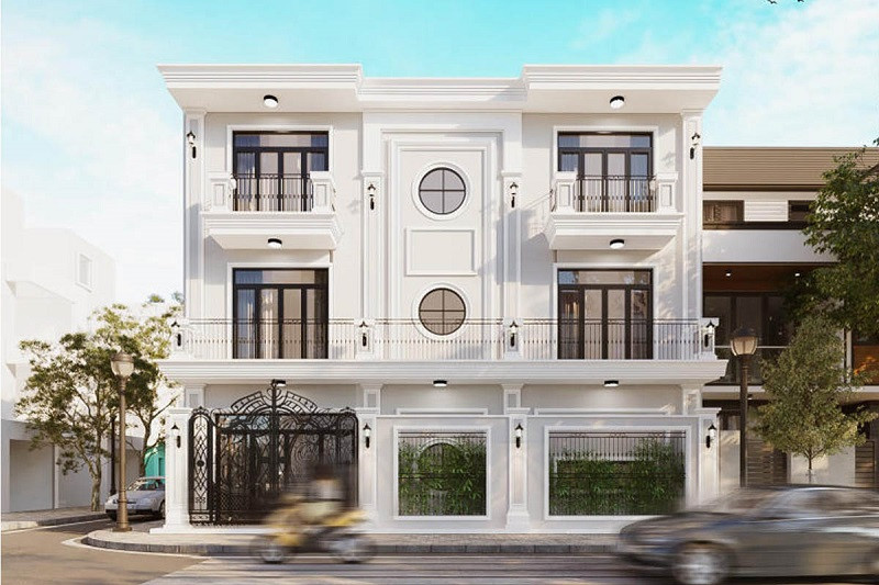 nhà phố 3 tầng tân cổ điển