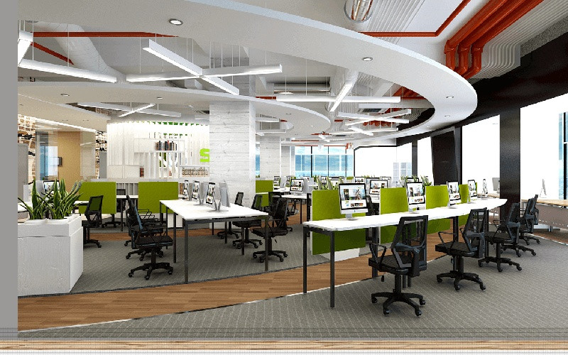 Phân chia không gian nhà phố kết hợp văn phòng