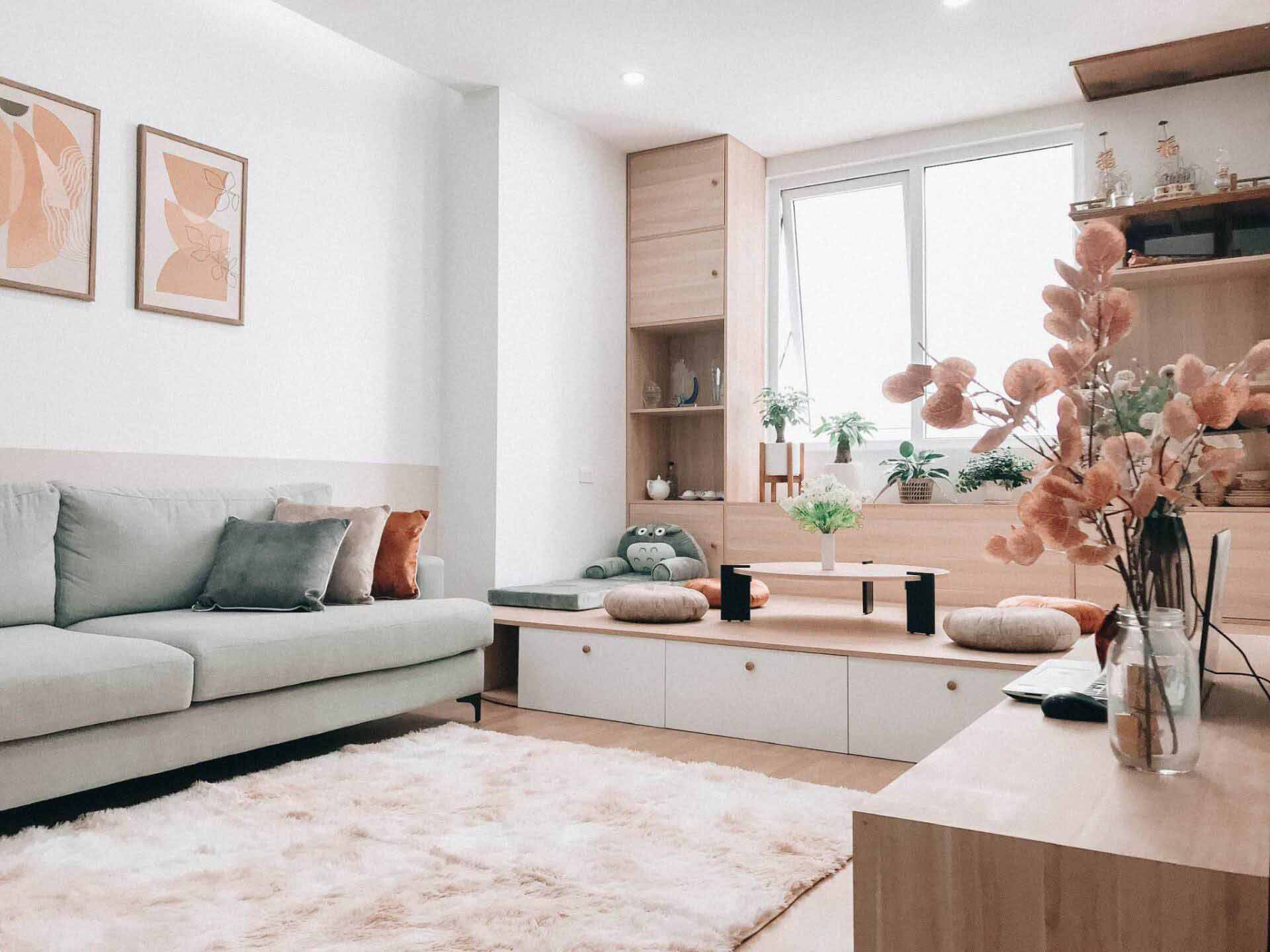 Thiết kế căn hộ 76m2 mang phong cách Bắc Âu ấm cúng