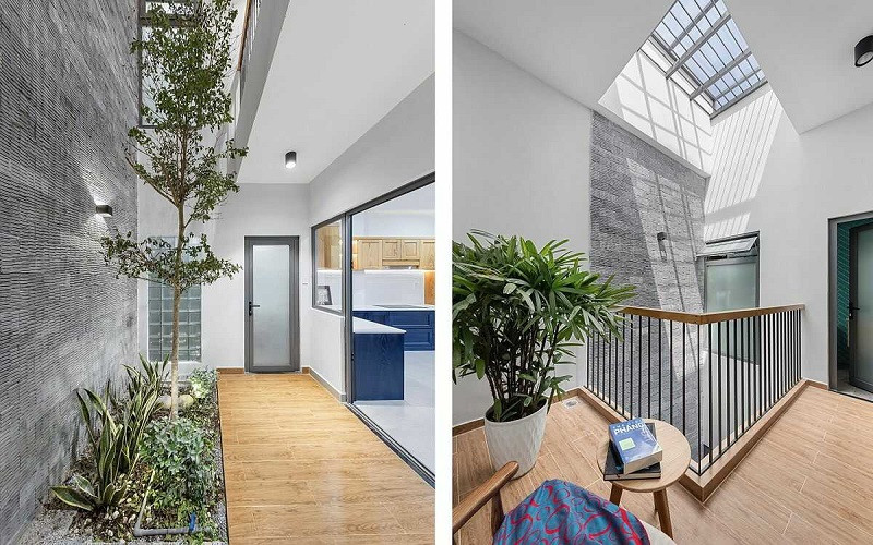 Thiết kế giếng trời trong nhà phố hiện đại