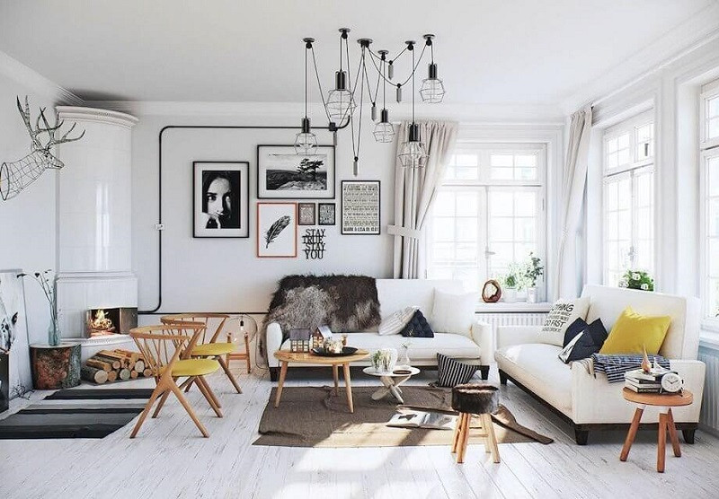 Thiết kế nội thất biệt thự phong cách Scandinavian