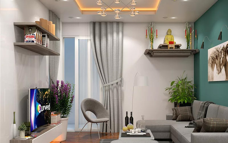 Thiết kế phòng khách nhà phố nhỏ