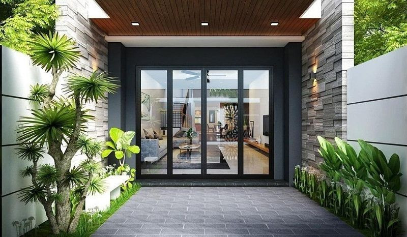 thiết kế sân vườn nhà phố phong cách Trung Hoa