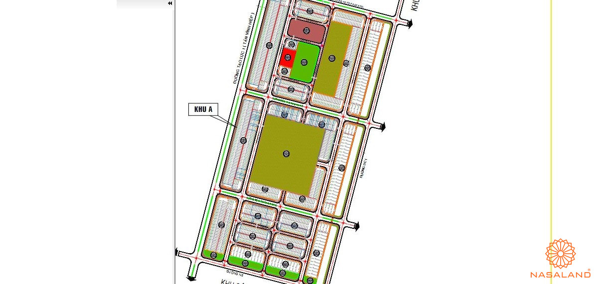 Hình ảnh mặt bằng dự án Khu Nhà ở Đại Nam - Phân khu A