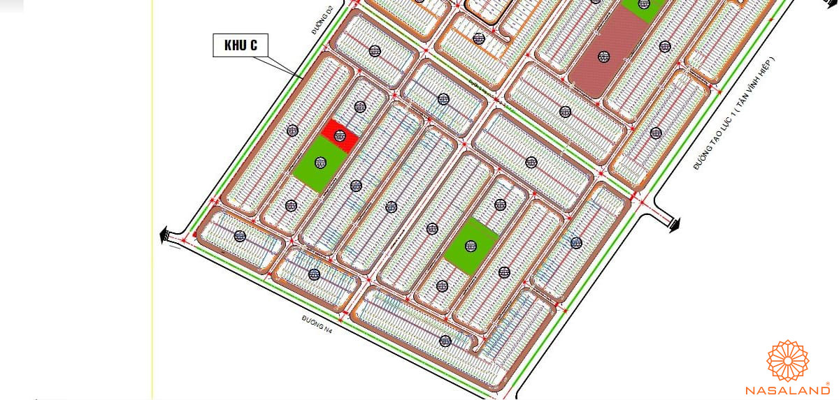 Hình ảnh mặt bằng dự án Khu Nhà ở Đại Nam - Phân khu C