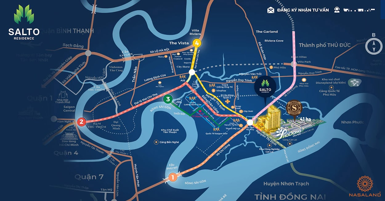Hình ảnh vị trí dự án Salto Residence