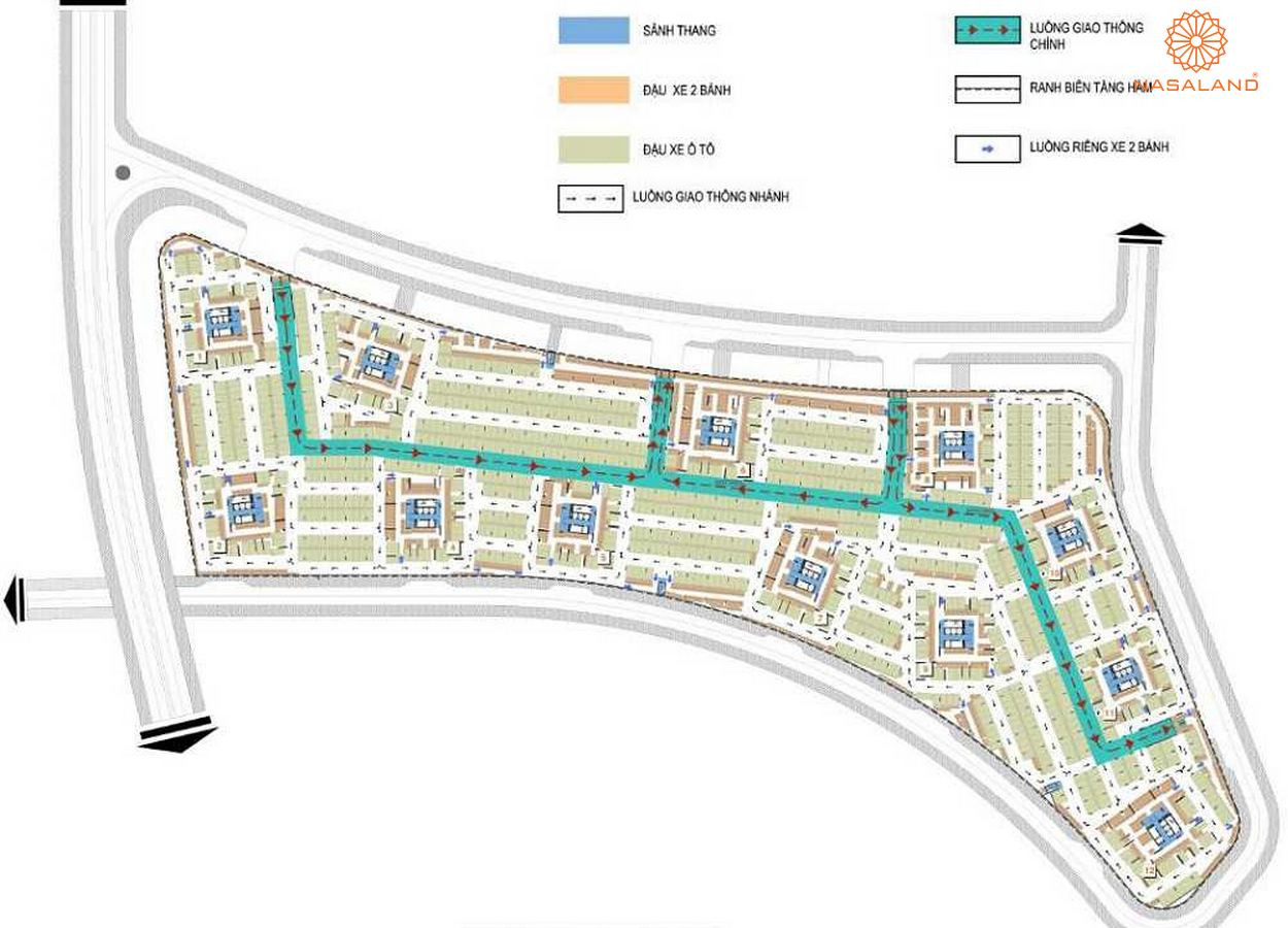Hồ bơi và cây xanh tại DatXanhHomes Riverside