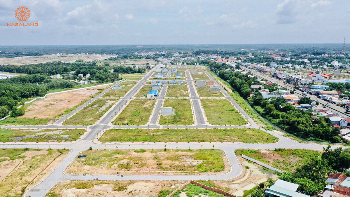 Khu đất nền phân lô khang trang, giao thông thuận lợi.
