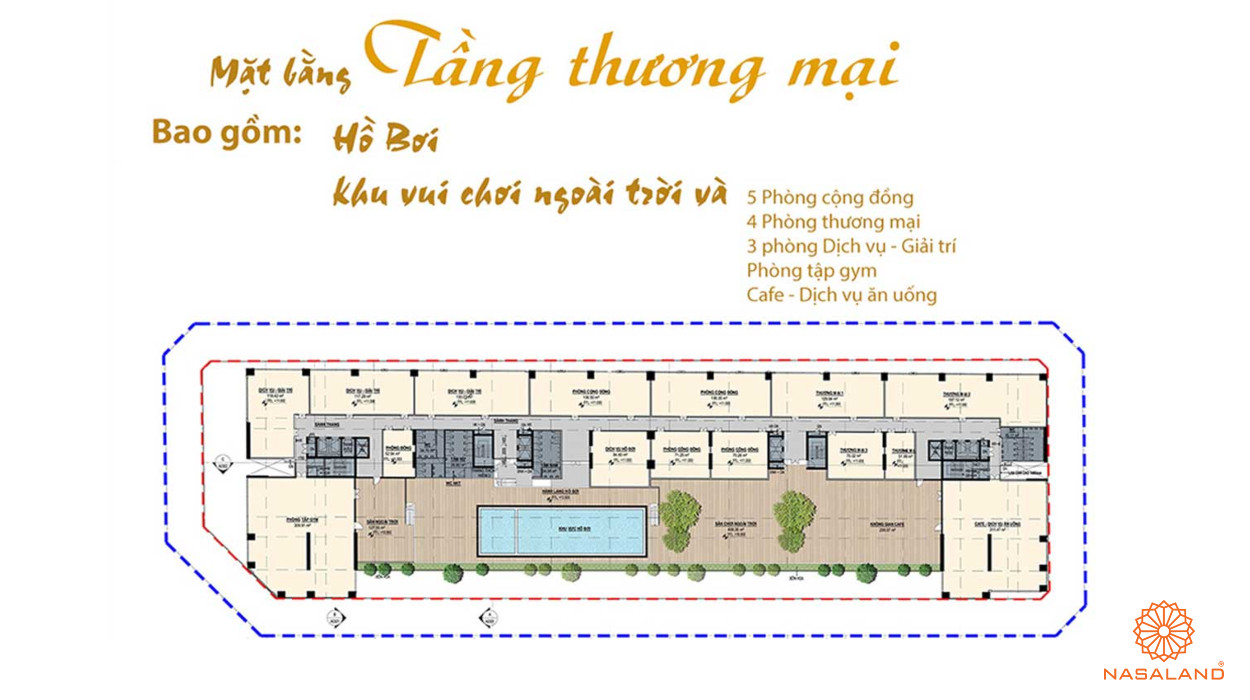 Mặt bằng Chí Linh Center Vũng Tàu - Tầng thương mại