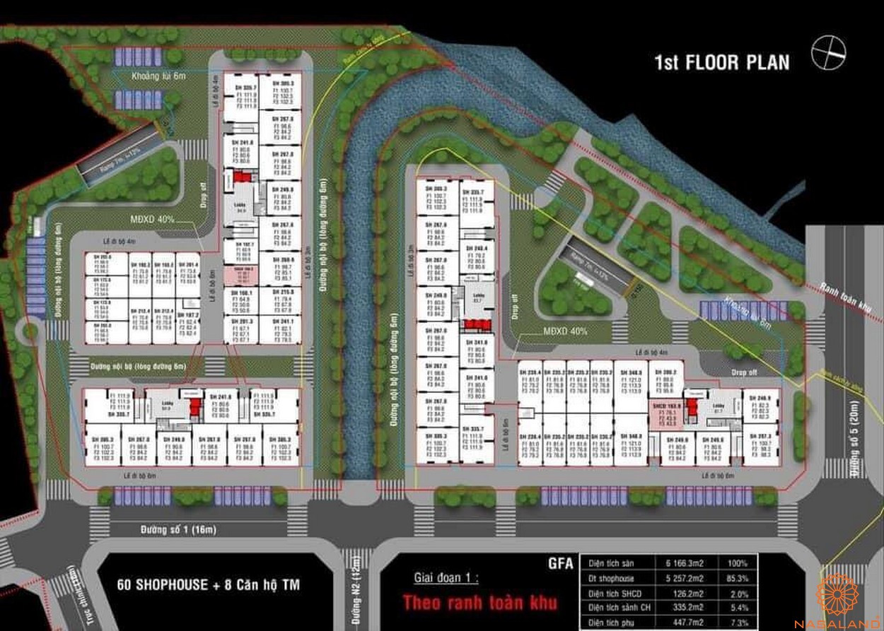 Mặt bằng Fiato Premier Thủ Đức tầng 1