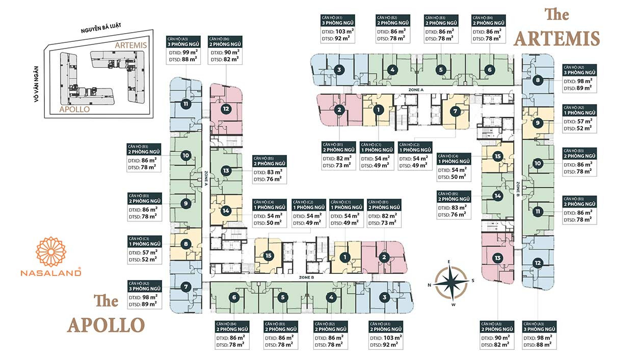 Mặt bằng King Crown Infinity - Mặt bằng tổng thể