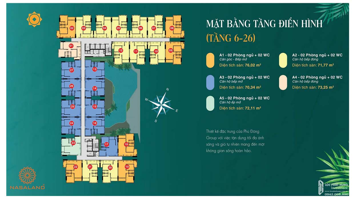 Mặt bằng Phú Đông Sky Garden