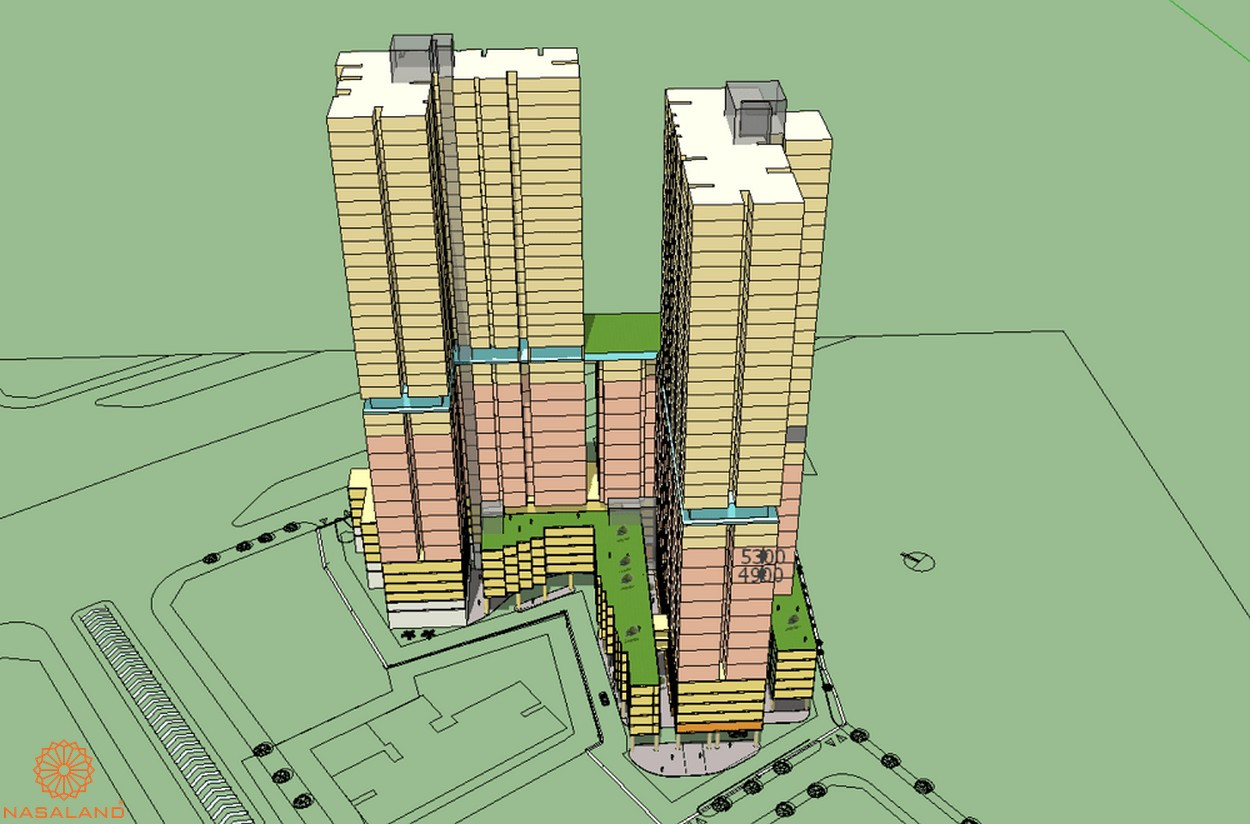 Mặt bằng Picity Sky Park Dĩ An - mô hình quy hoạch