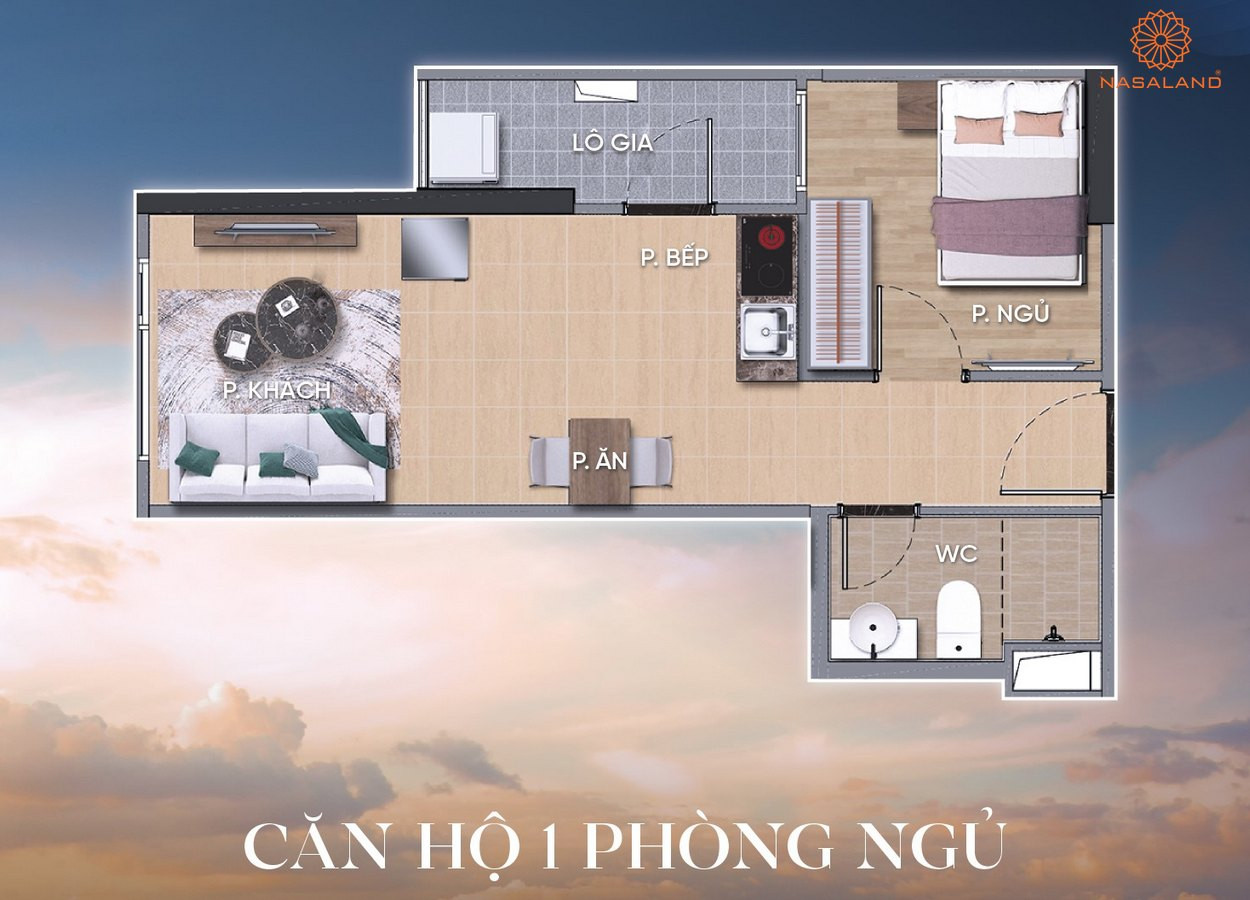 Mặt bằng The Beverly Solari - Căn hộ 1 PN