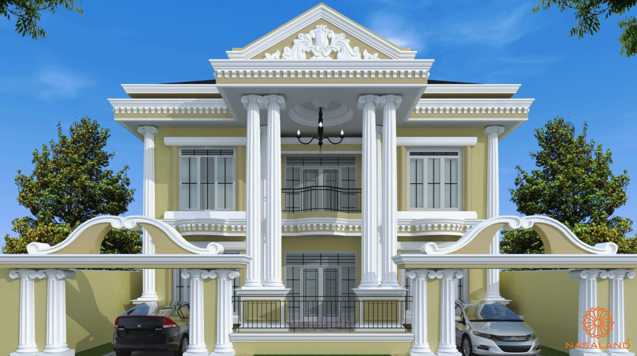 Mẫu biệt thự song lập theo phong cách cổ điển hoàn mỹ