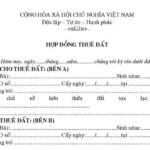 Mẫu hợp đồng cho thuê đất cần có những nội dung gì?