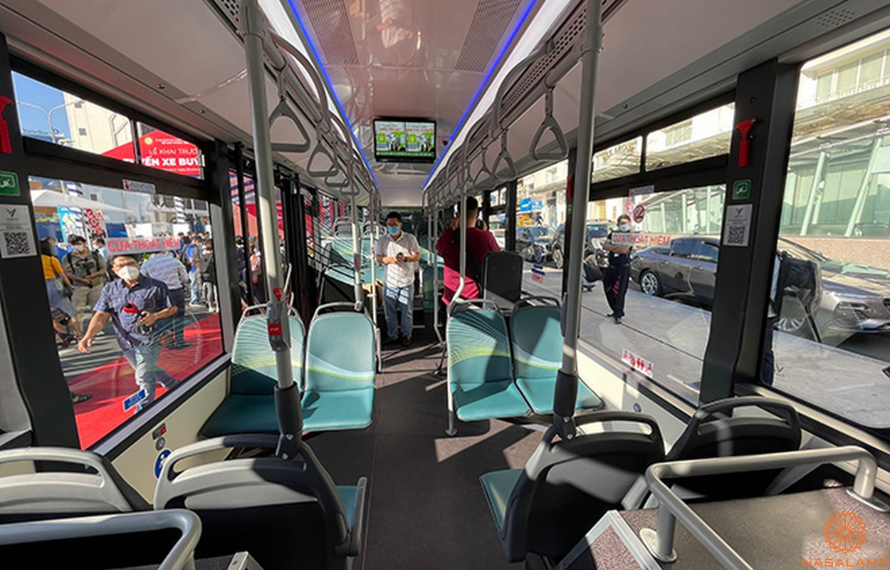 Thiết kế hiện đại và thân thiện của xe buýt điện