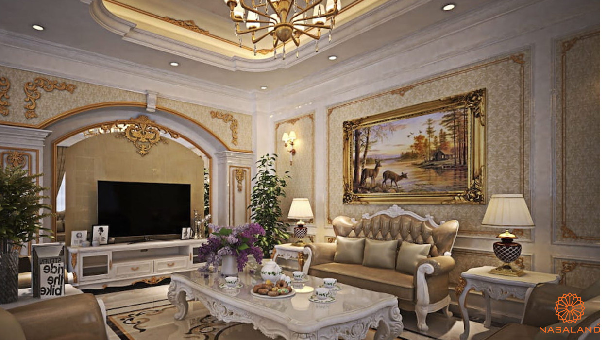 Thiết kế nội thất cổ điển kiểu Pháp