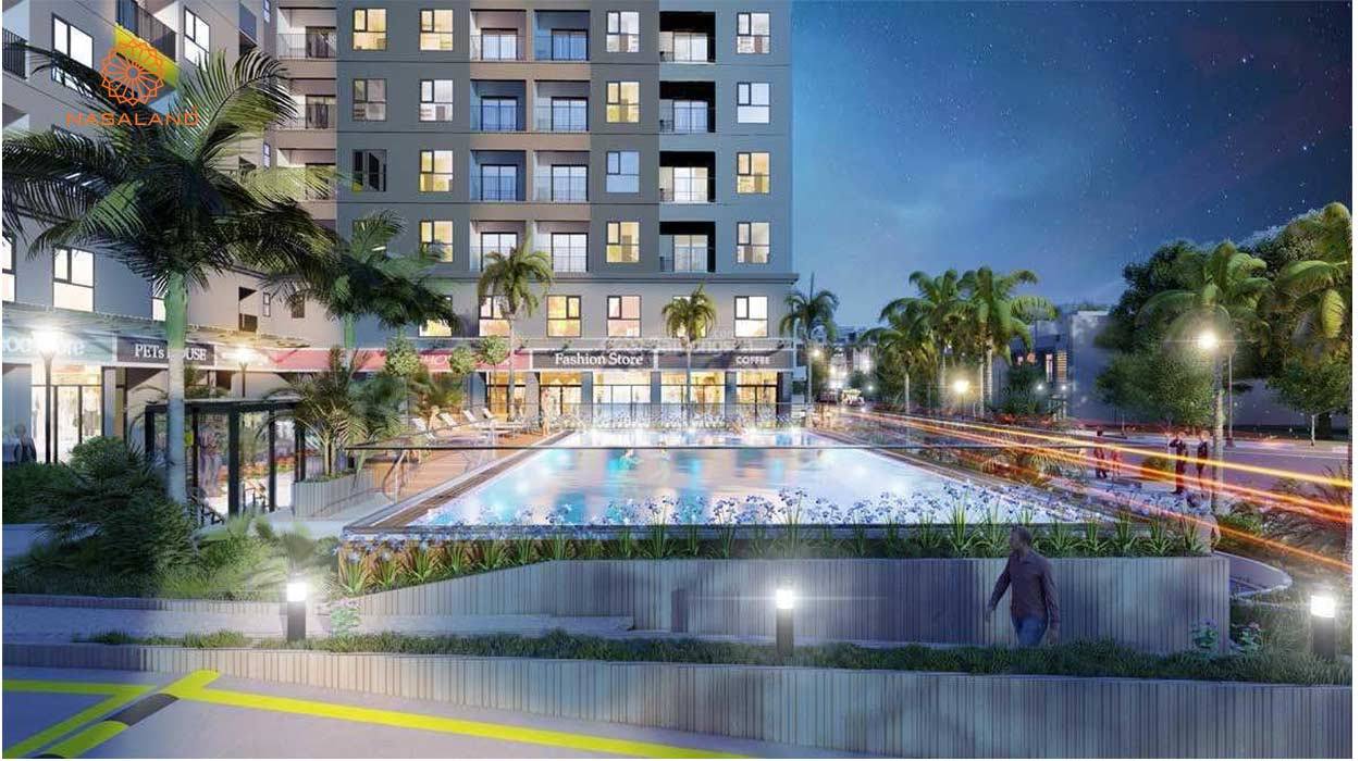 Tiện ích hồ bơi tại dự án Chí Linh Center