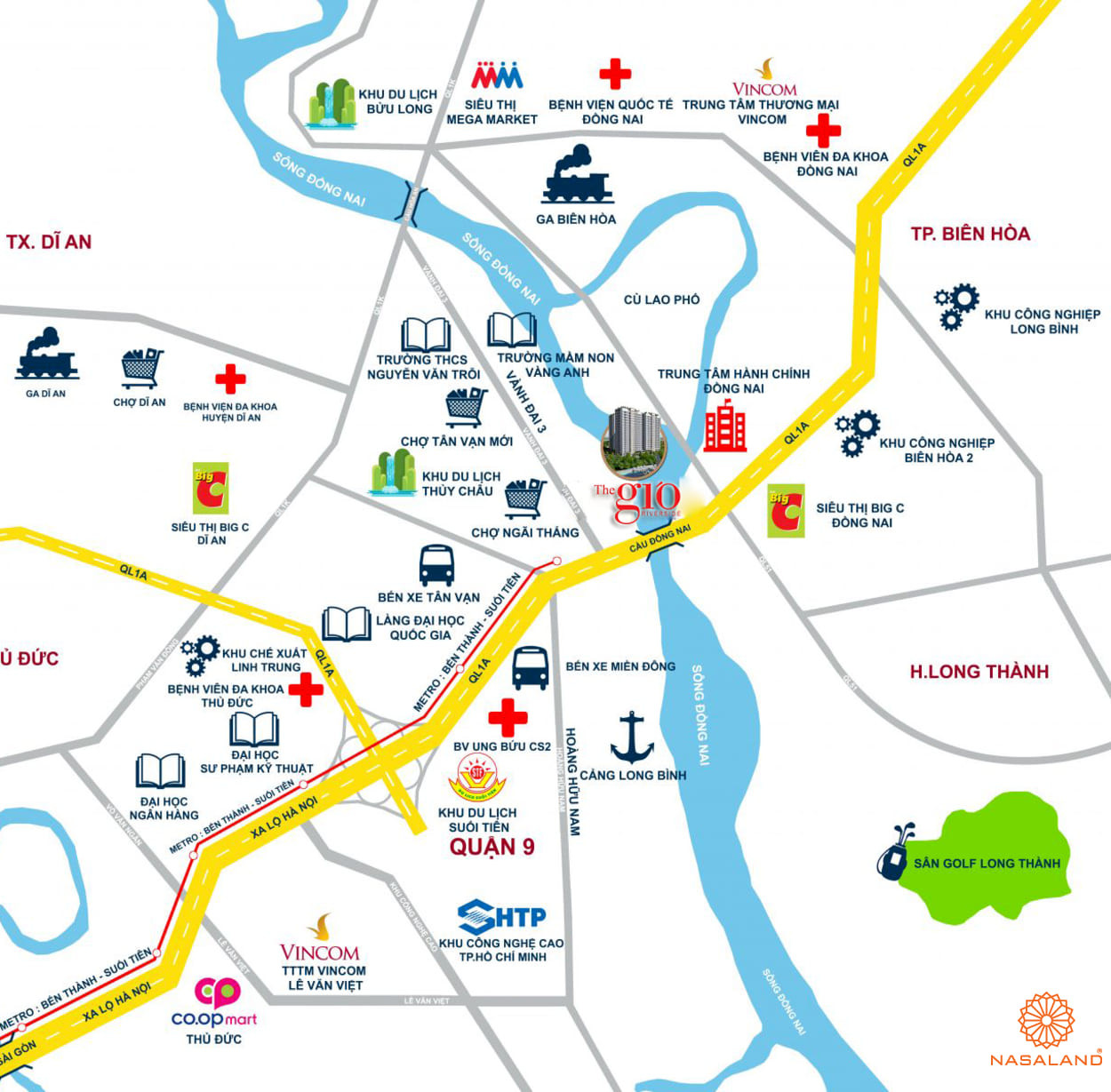 Tiện ích The Gió Riverside từ vị trí