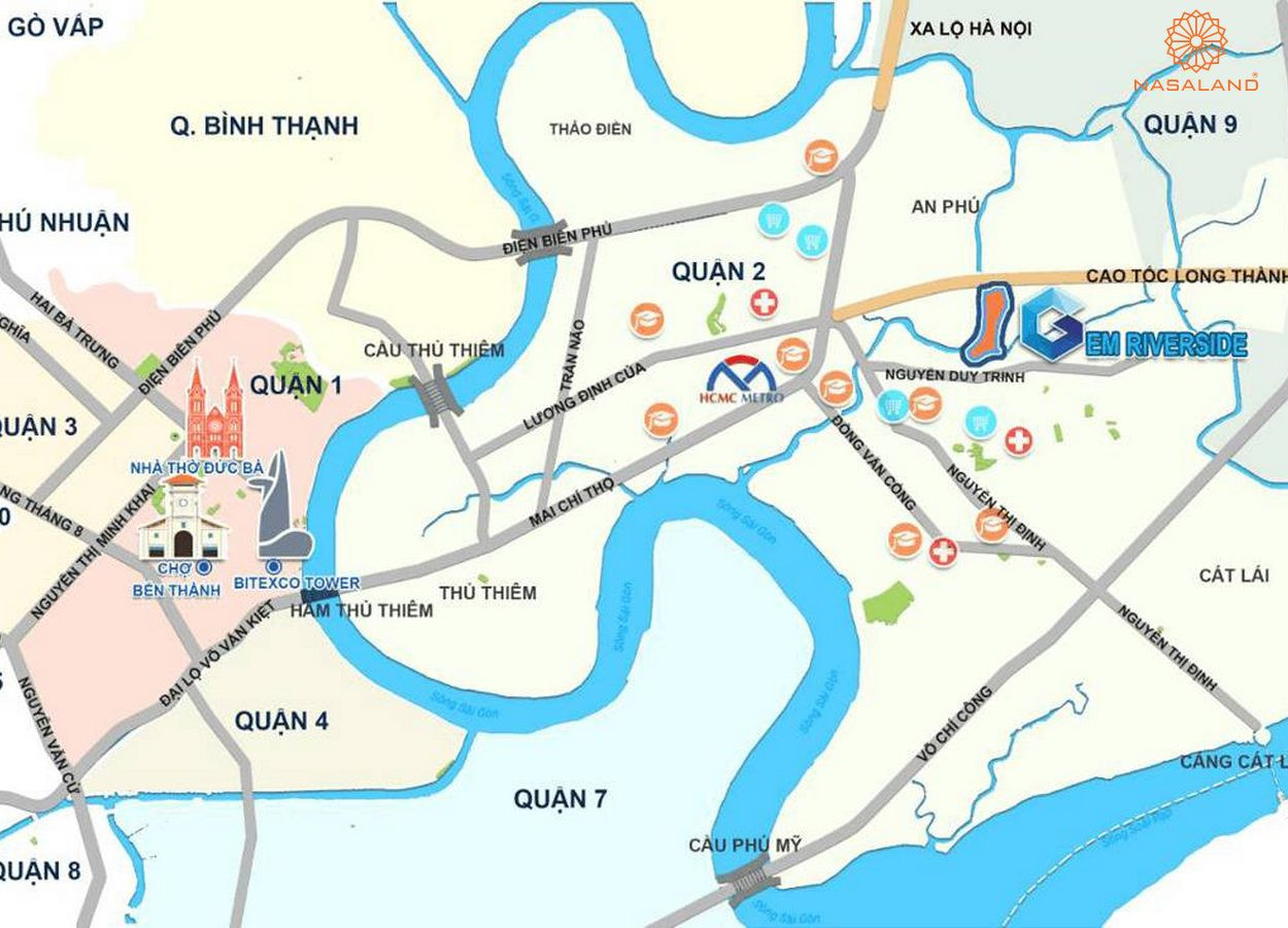 Vị trí dự án DatXanhHomes Riverside trong khu vực