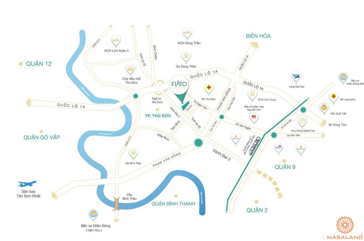 Vị trí dự án Fiato Premier Thủ Đức