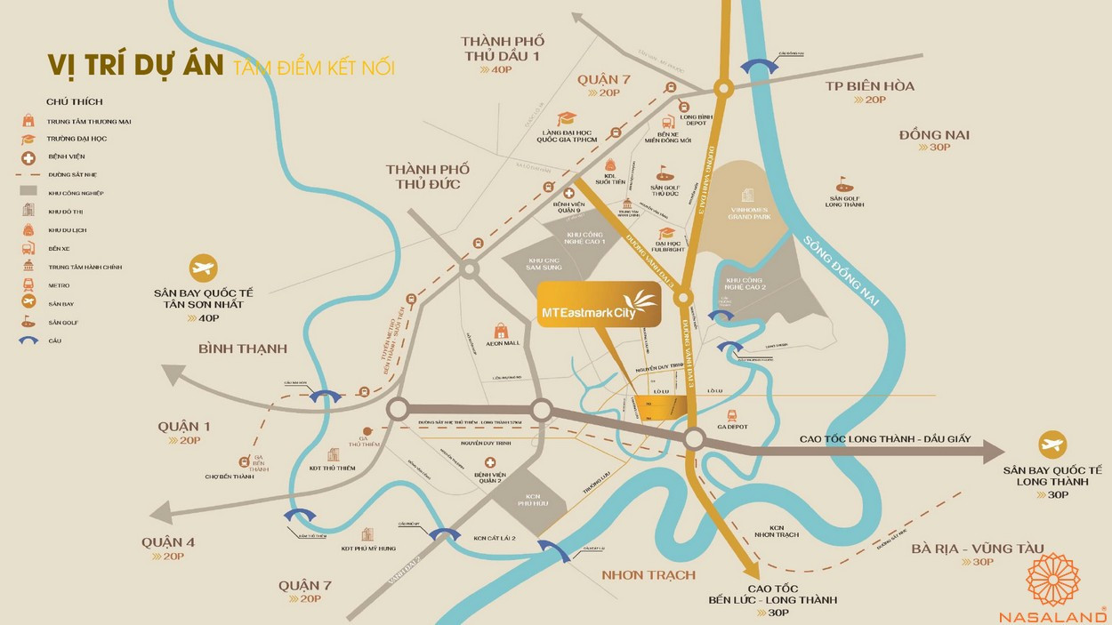 Vị trí dự án MT Eastmark City